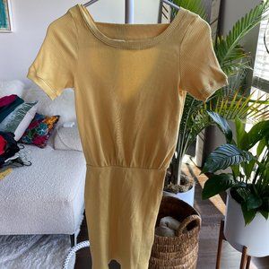 Free People yellow summer dress